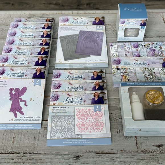 Sara Davies Signature Collection Enchanted Dreams Kit Stamp and Die etc BUNDLE - Picture 2 of 8